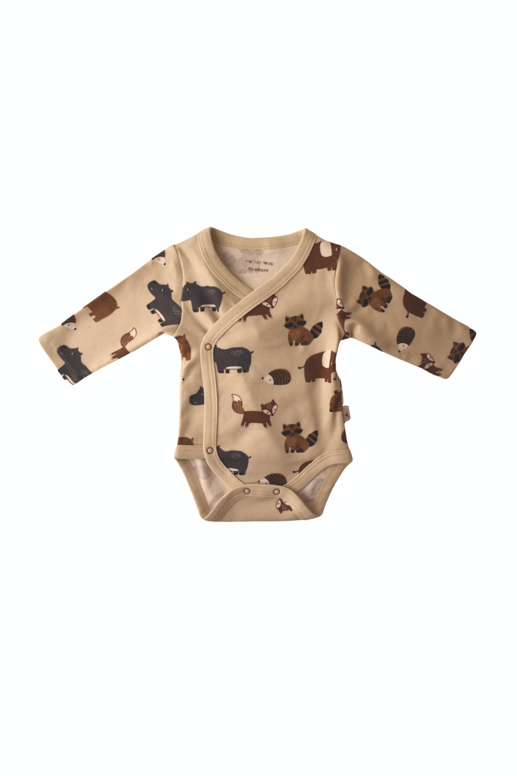 Long sleeve organic cotton bodysuit