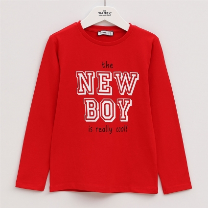 Long sleeve boy`s blouse