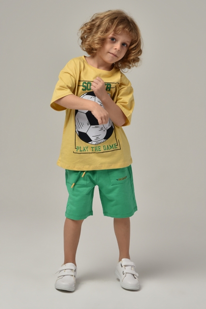 Boy short sleeve set