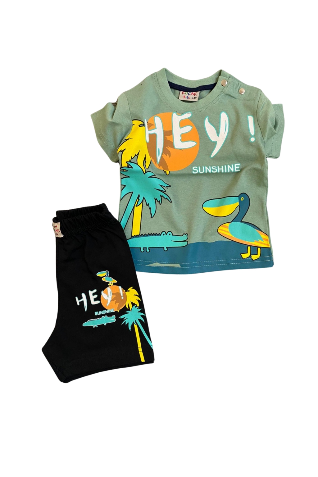Boy short sleeve set