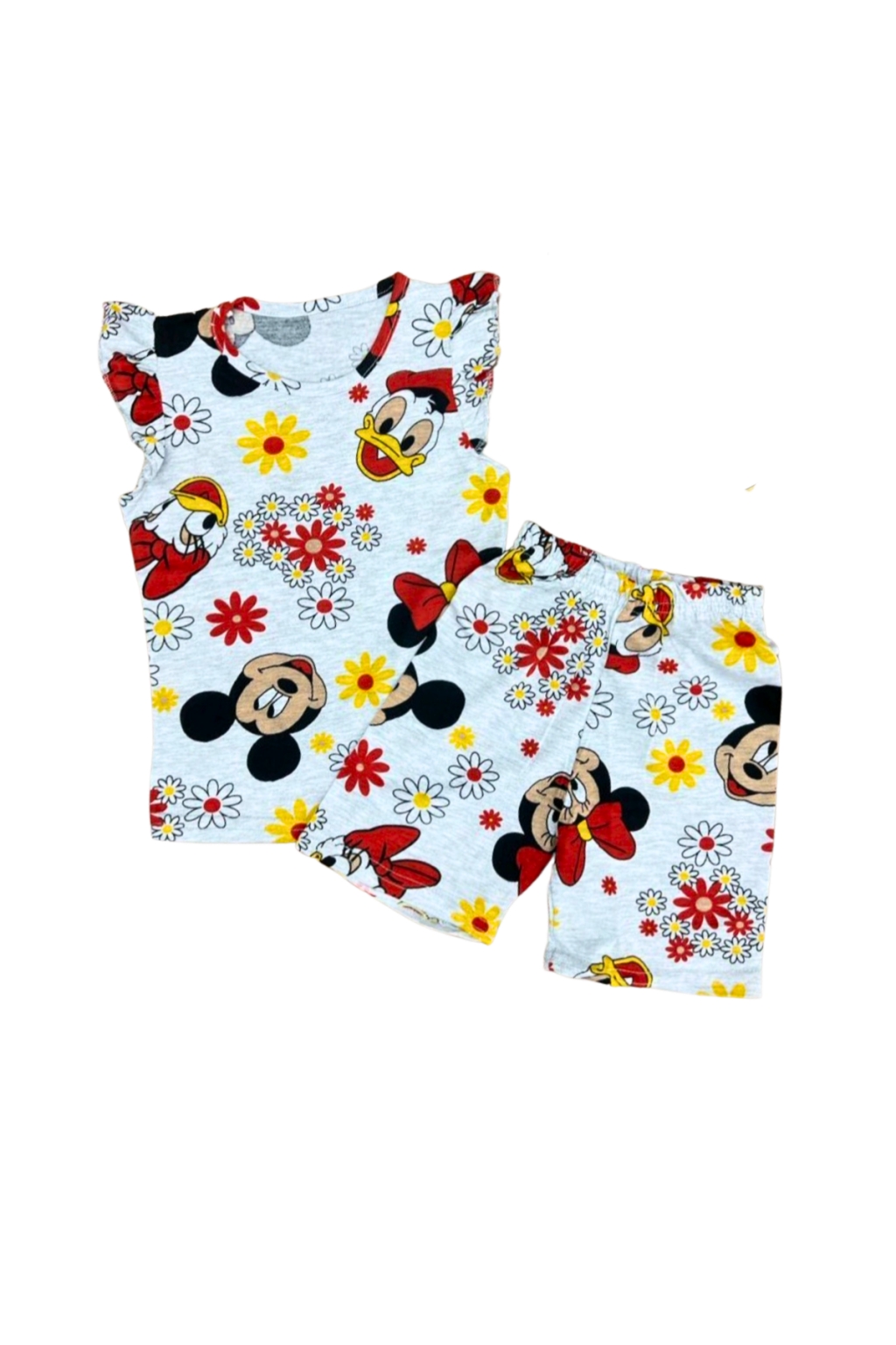 Pijamale fata maneca scurta minnie mouse