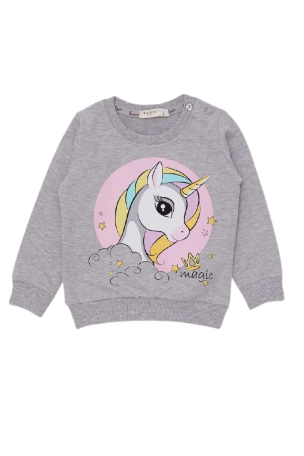 Girl long sleeve unicorn blouse