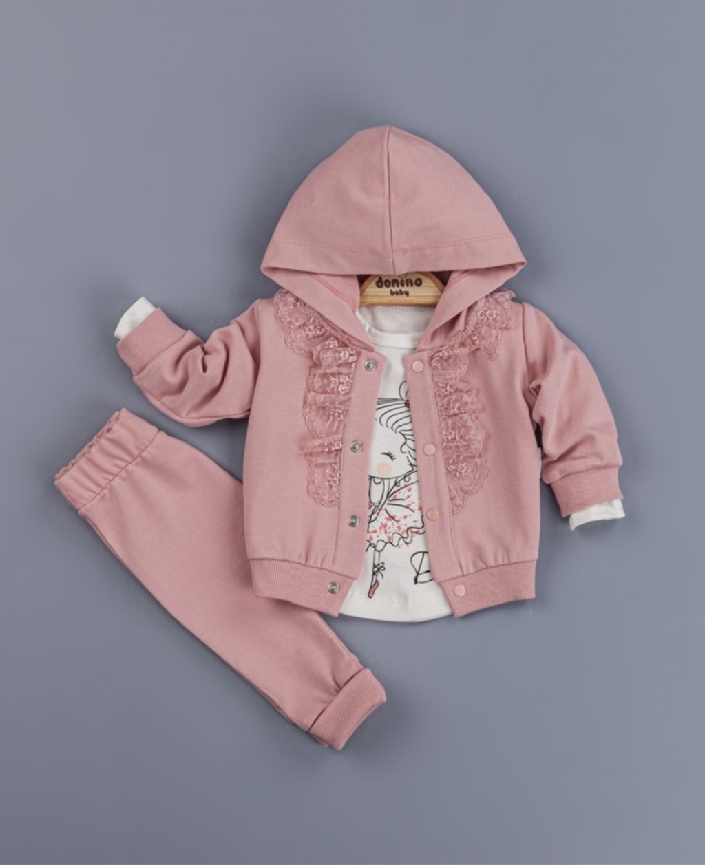 Set girl long sleeve 4 pieces