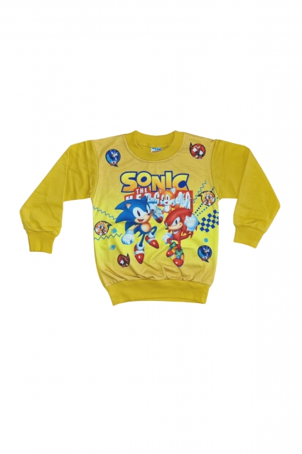 Bluză pentru băiat sonic cu mânecă lungă