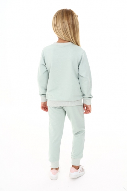 Girl`s long sleeve stitch set