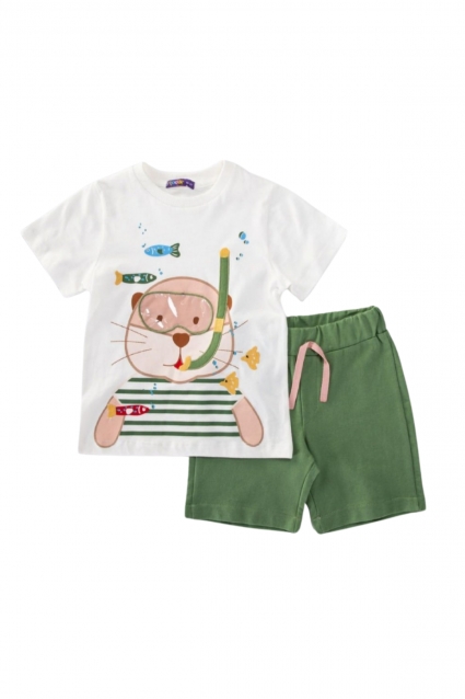 Boy short sleeve set