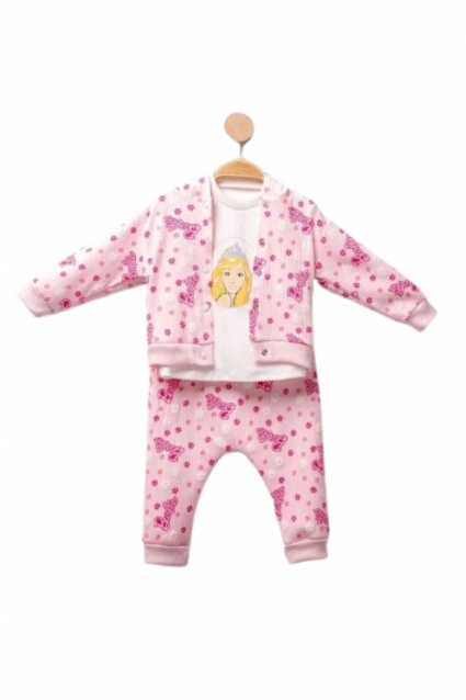 Комплект момиче дълъг ръкав 3 части Barbie