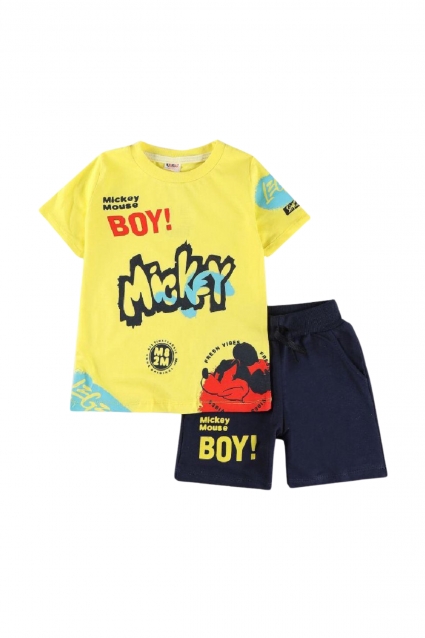 Mickey mouse short sleeve boy`s set