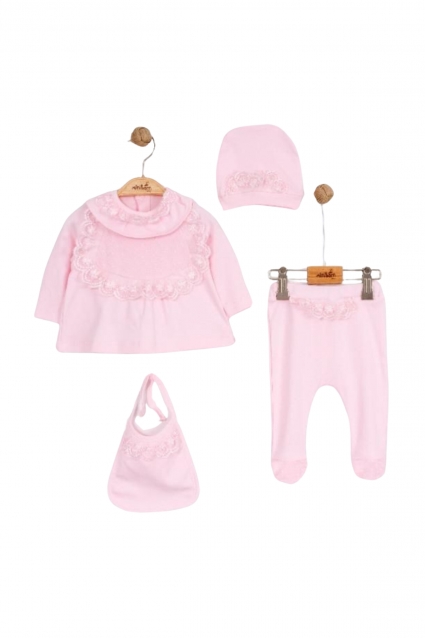 Long sleeve jumpsuit with ribbon