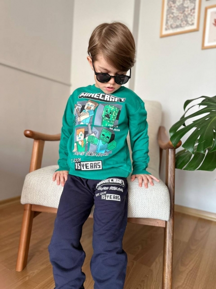 Boys minecraft long sleeve set