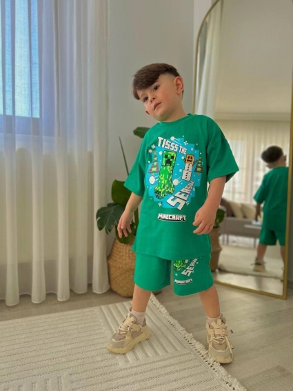 Minecraft boy boy kit, green color