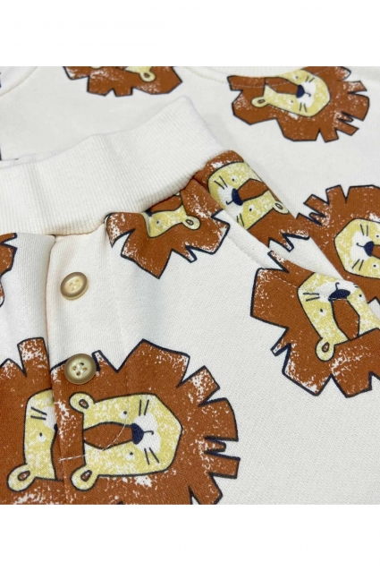 Children`s kit for boy long sleeve, beige