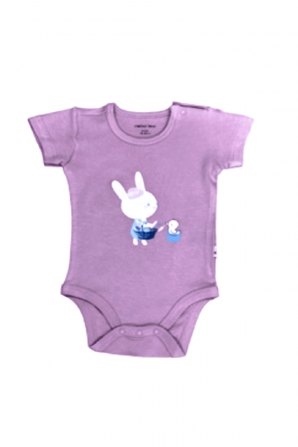 Corpuri pentru copii pentru o fată cu mâneci scurte, culoare violet
