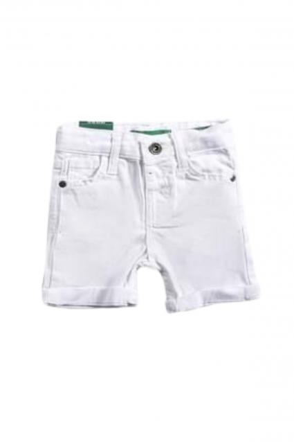 Baby shorts for boy, white color