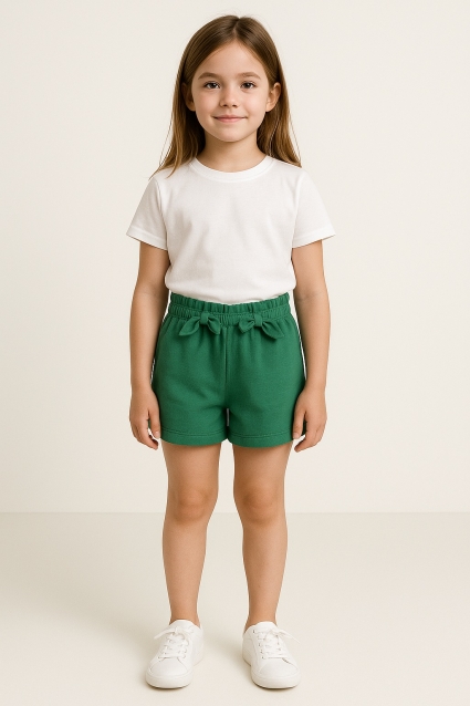 Girl shorts with ribbons