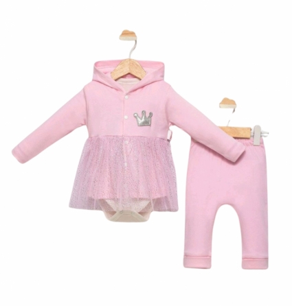 Children`s 3 -piece girl, pink color