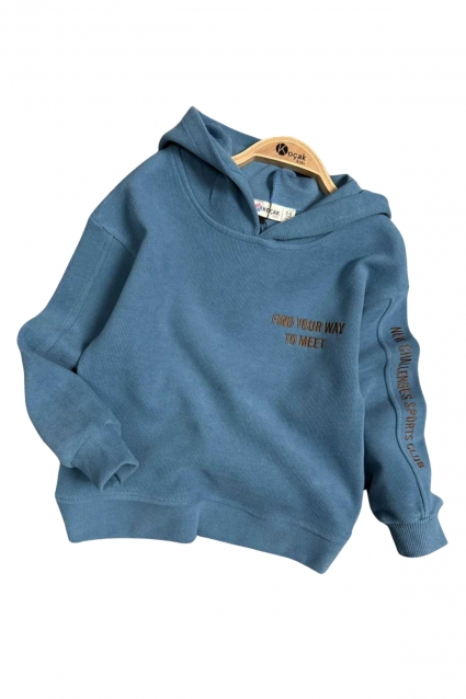 Children`s sweatshirt for a boy, blue color