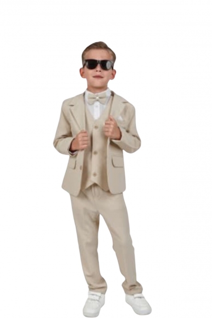 Children`s official set for boy 5 parts, beige