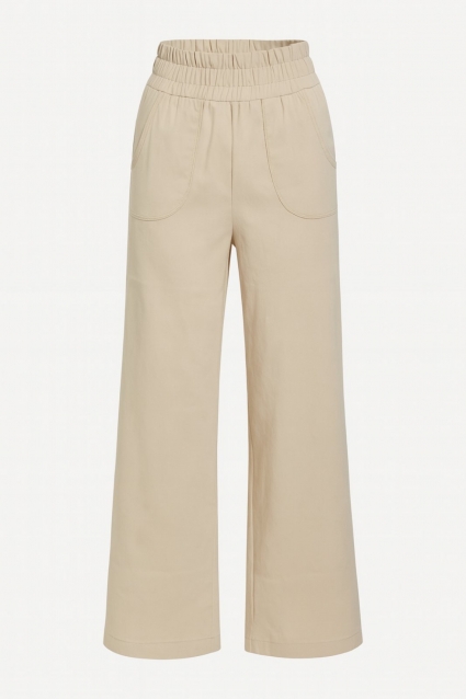 Pantaloni copii pentru fete, culoare bej