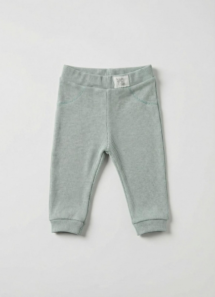 Children`s bottom for a boy, green color