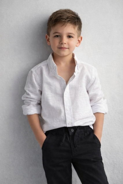 Pantaloni copii pentru baieti, culoare neagra