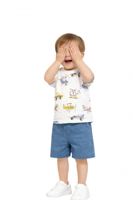 Children`s t-shirt for a boy, color ecru