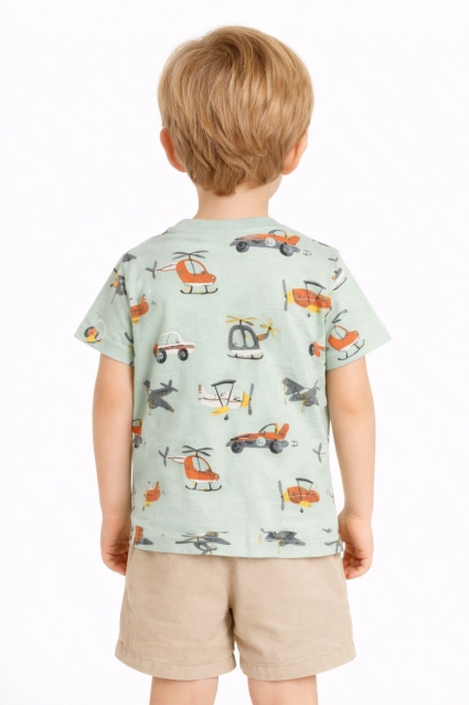Children`s t-shirt for a boy, color ecru