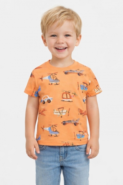 Children`s t-shirt for a boy, color ecru