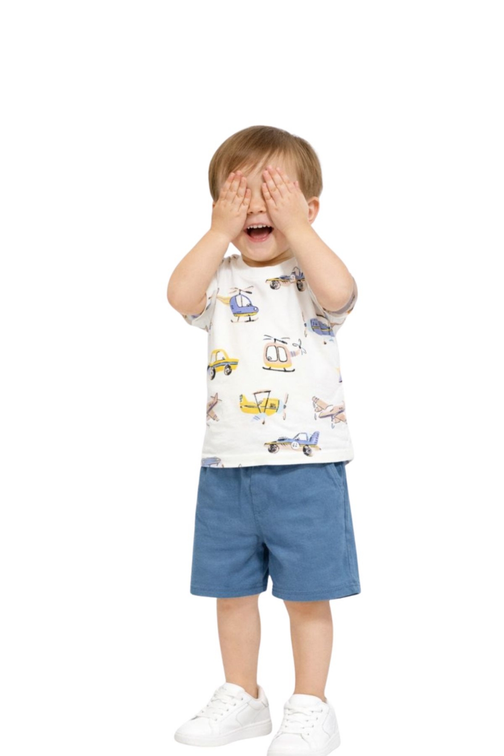 Tricou copii pentru baiat, culoare ecru