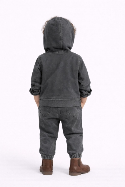 Children`s set for boy with long sleeve 3 pieces, blue color