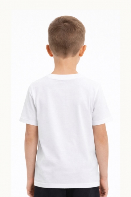 Tricou pentru copii pentru baietel, culoare alba