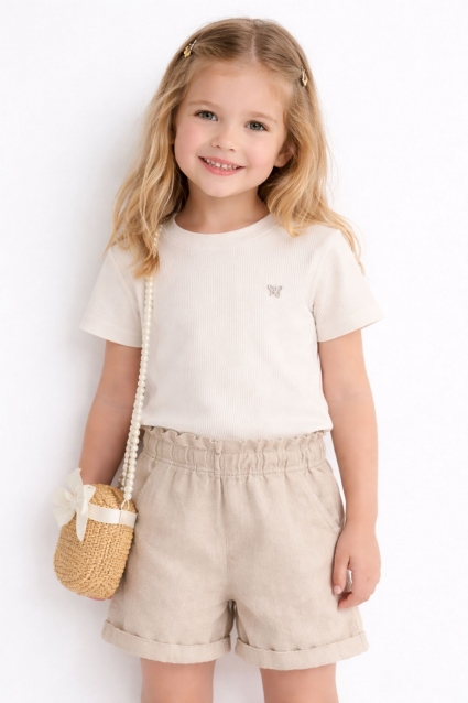 Children`s t-shirt for a girl, light pink color