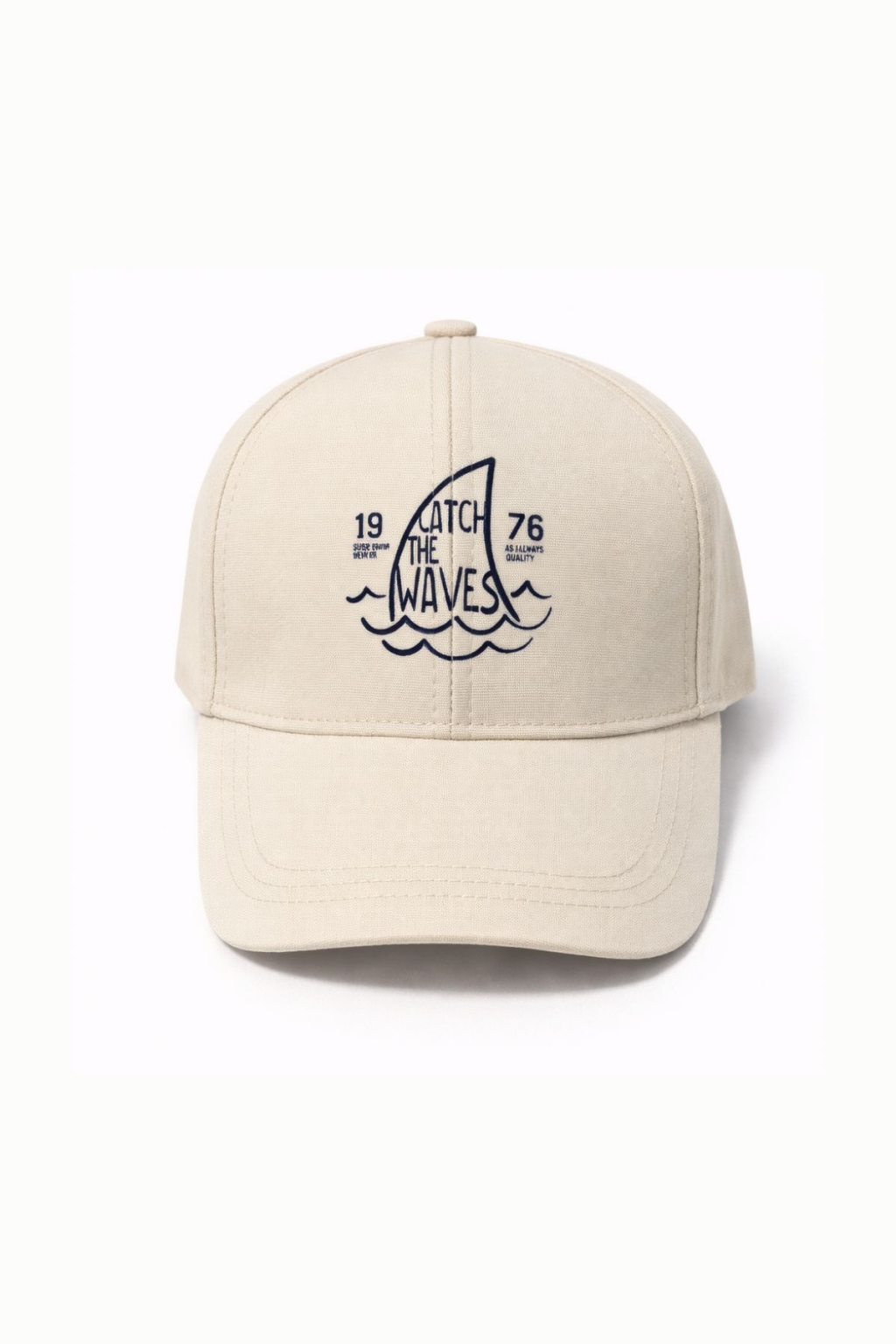 Children`s hat for a boy, beige color
