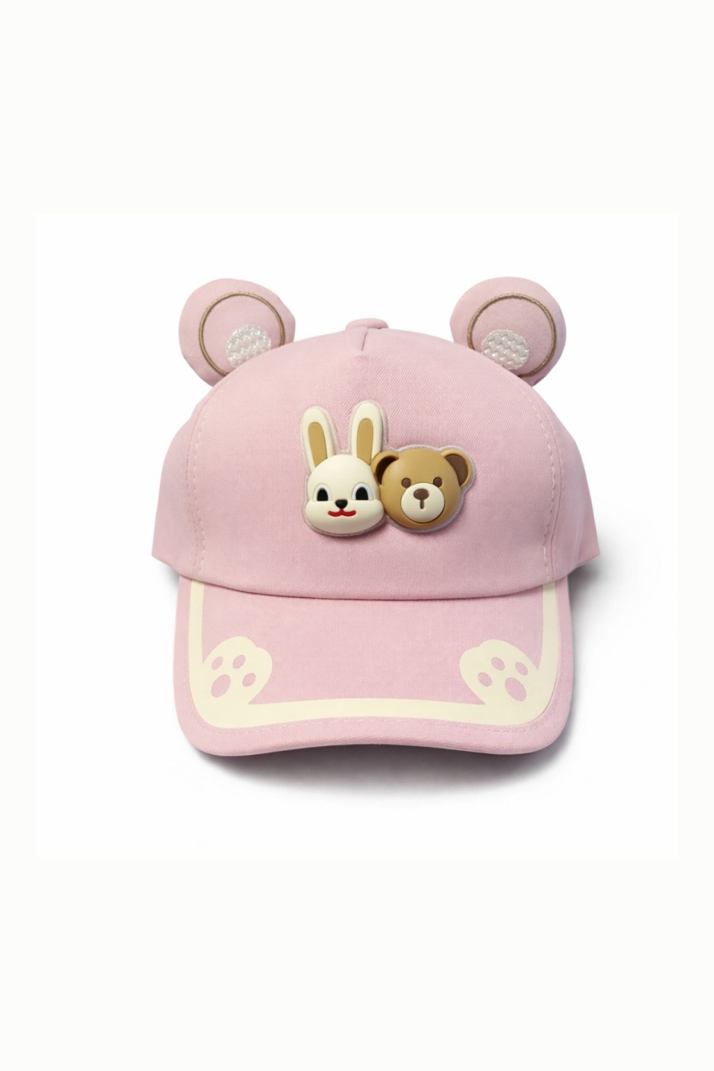 Children`s hat for a boy, beige color