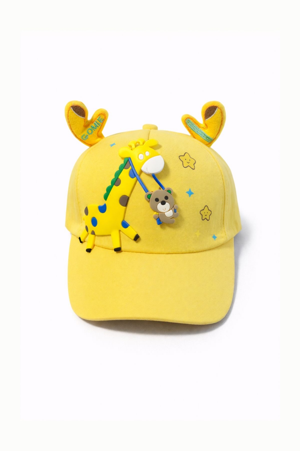 Children`s hat for a boy, beige color