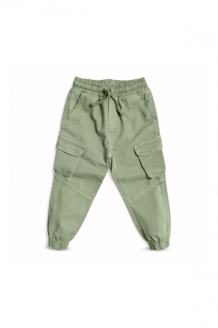 Pantaloni copii, culoare verde