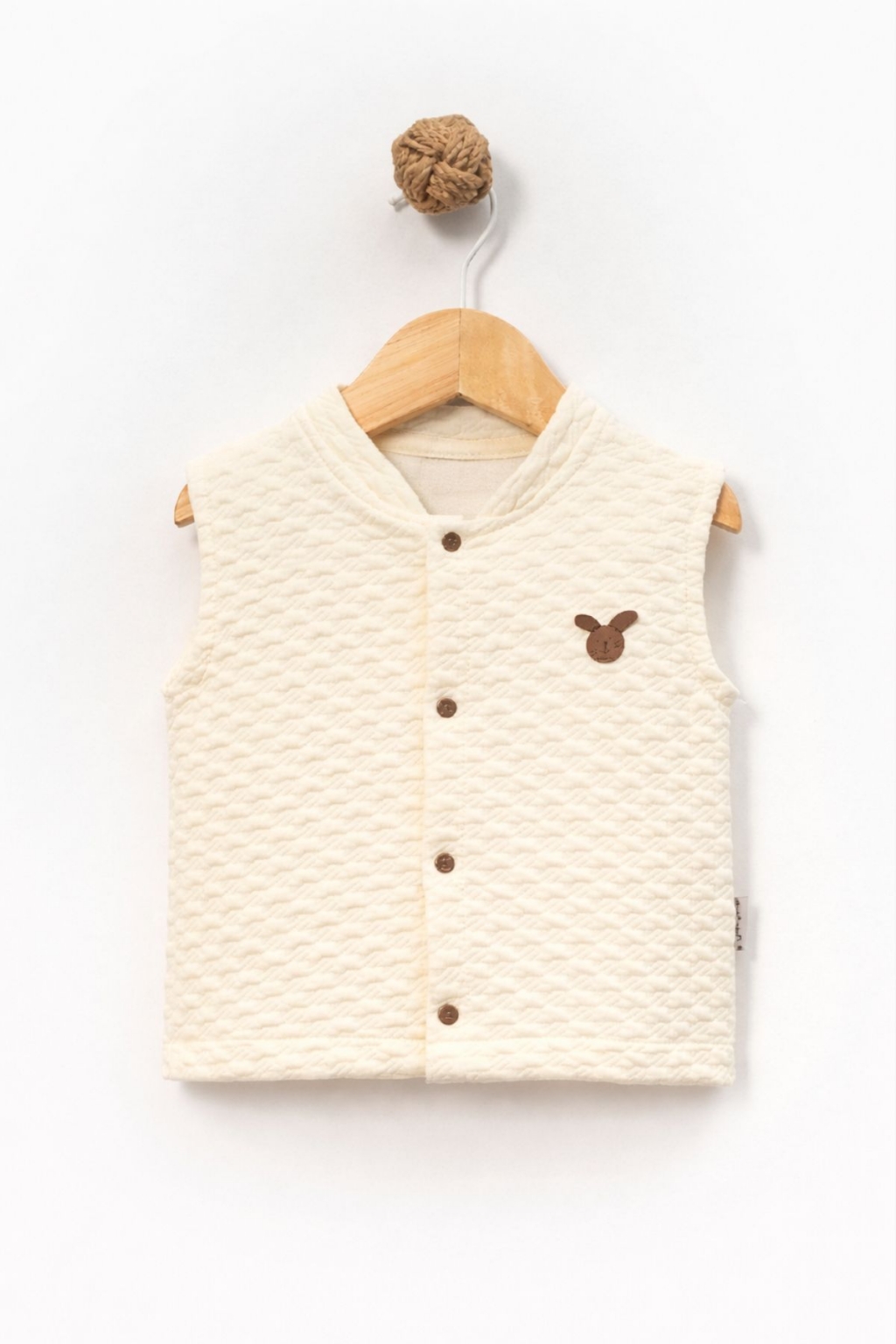 Baby vest, color ecru