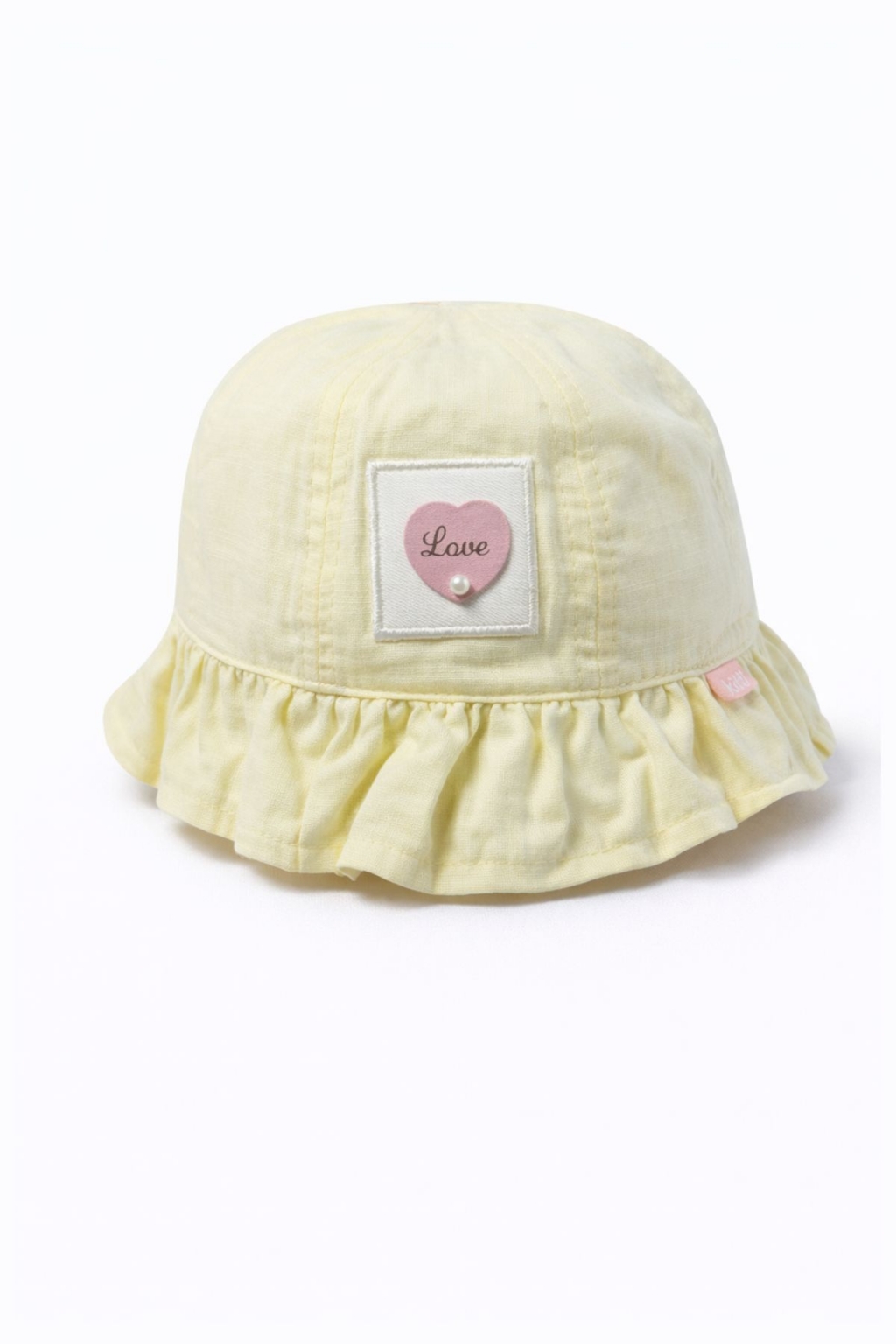 Children`s hat for a girl, a pink color