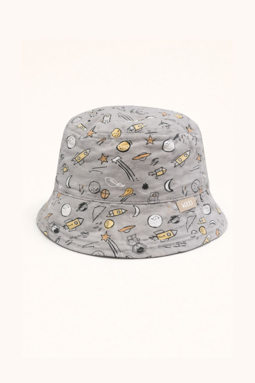 A baby hat for a boy, gray