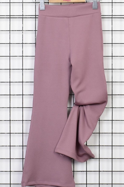 Children`s sports pants rips for girls, purple color