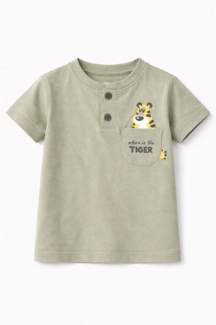 Tricou copii pentru baietel, culoare verde