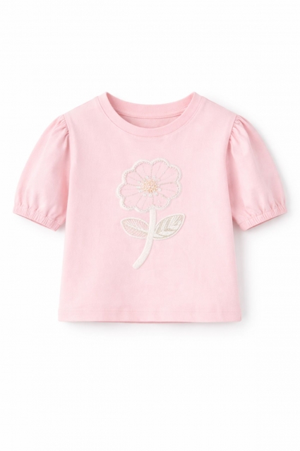 Children`s t-shirt for a girl, pink color
