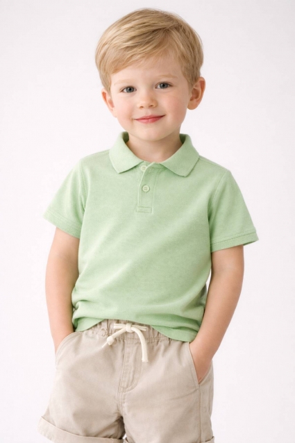 Children`s t-shirt for a boy, green color