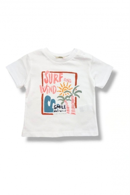 Tricou pentru copii pentru băiat, ecru de culoare