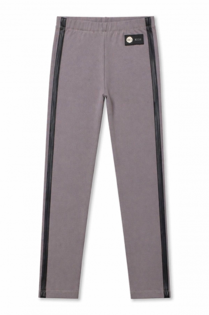 Children`s cotton leggings, purple color
