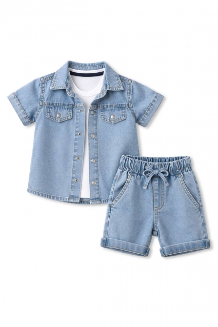 Baby set for boy, blue color