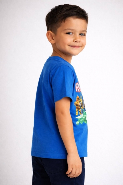 Tricou copii pentru baietel, culoare albastra