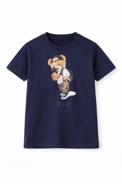 Children`s t-shirt, dark blue color