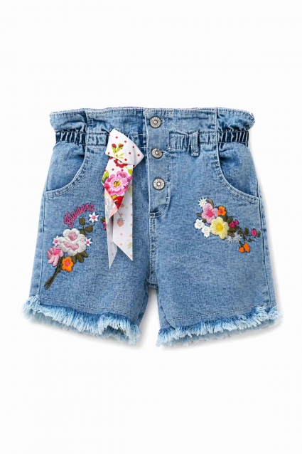 Short pants for a girl, denim