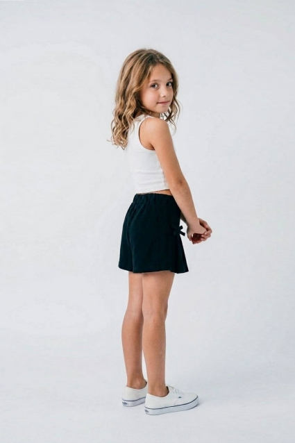 Fusta pantaloni copii, culoare neagra